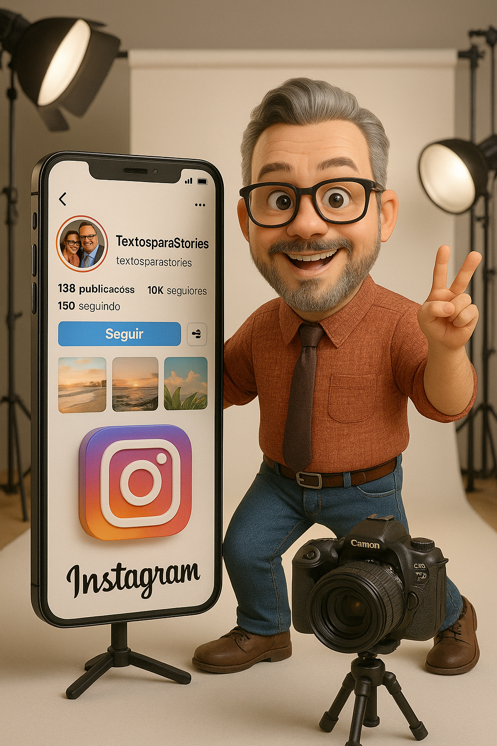 Rede Social com Personagem 3D