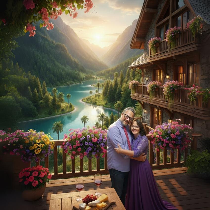 Imagine-se no Paraiso - Casa na Montanha (Pôr do Sol)